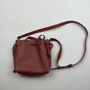 Madewell Small Drawstring Transport Crossbody - Pink